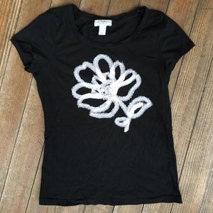 Loft black T-shirt extra small